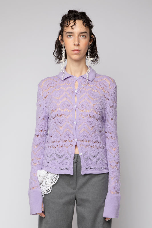 Camicia punto pizzo cuore