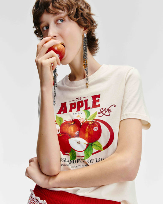 T-shirt 'The apple of my life'