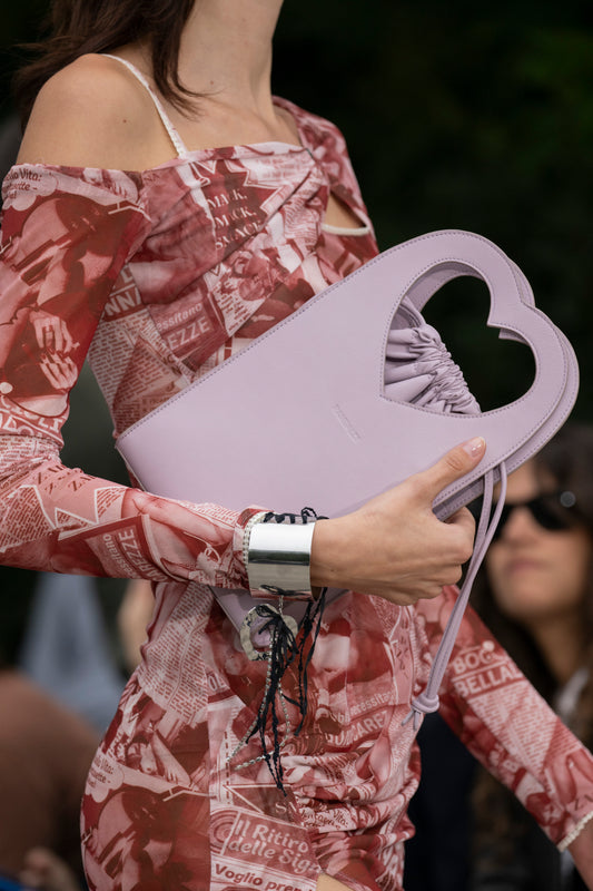 Bracciale maxi cuore lacci