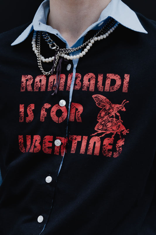 T-shirt con camicia integrata RAMBALDI IS FOR LIBERTINES