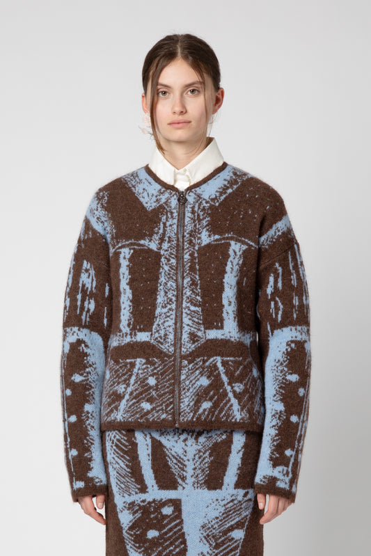 Cardigan trompe l'oeil Inverno