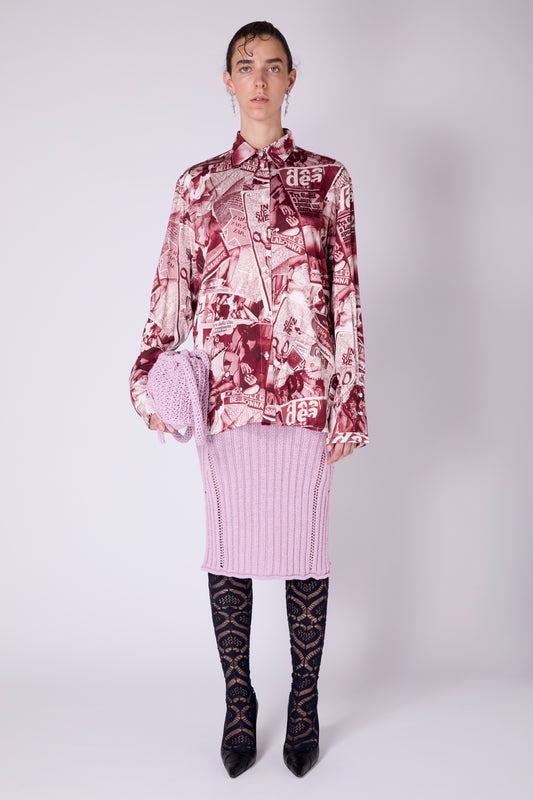 Camicia Gossip Newspaper