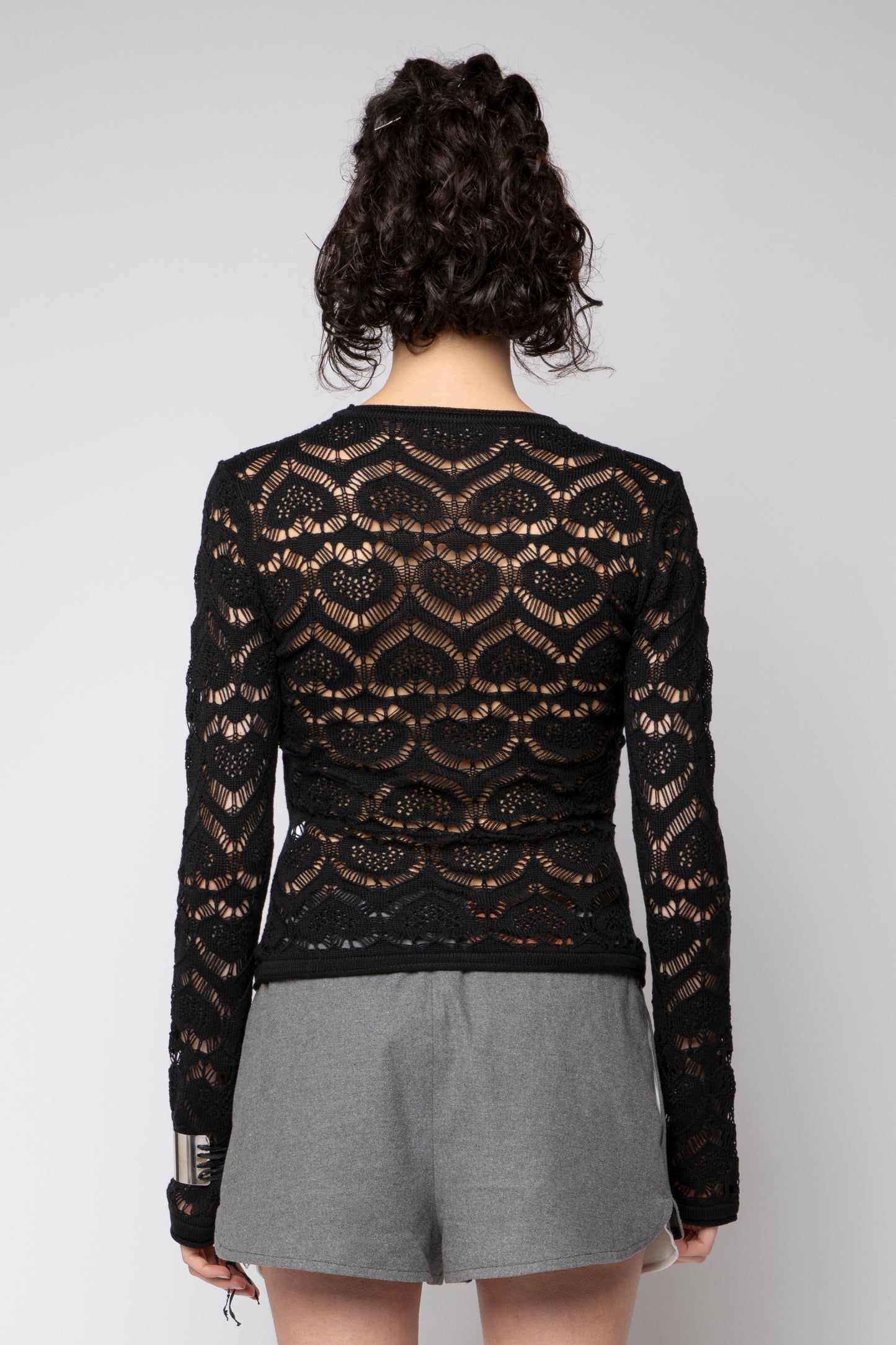 Girocollo punto pizzo cuore