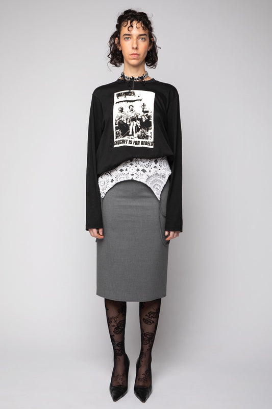 Longsleeve Crochet is for Rebels