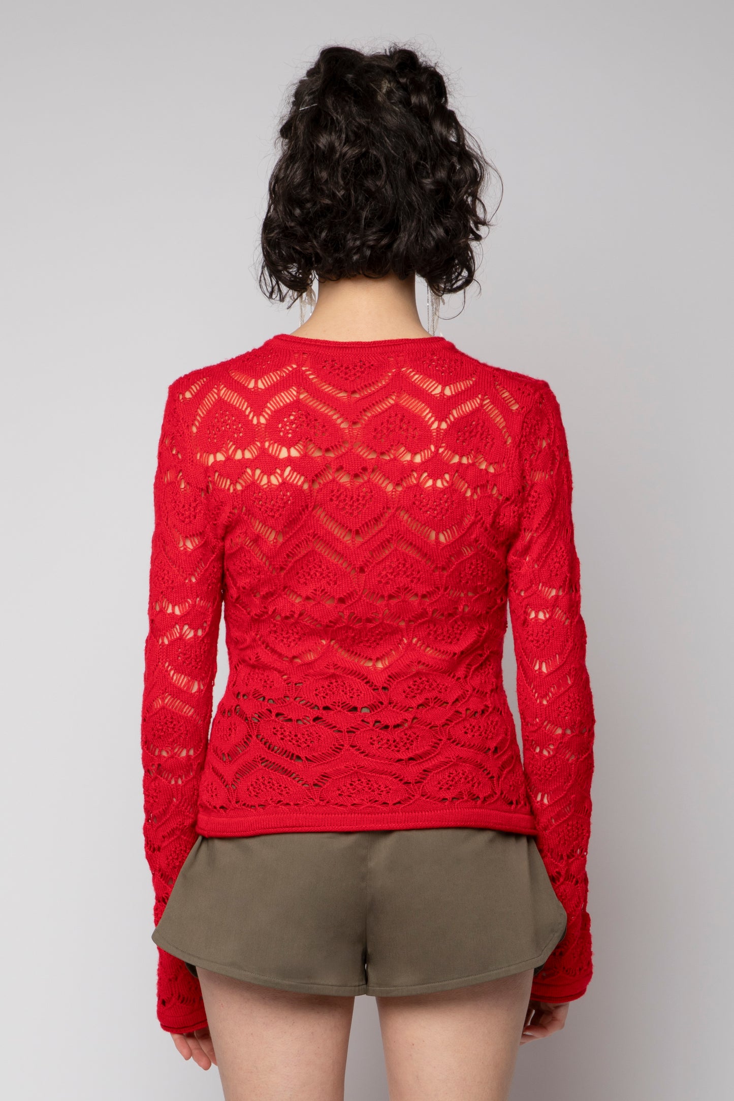 Girocollo punto pizzo cuore