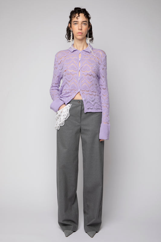 Camicia punto pizzo cuore