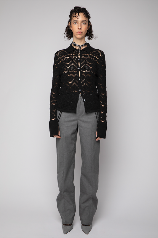 Camicia punto pizzo cuore