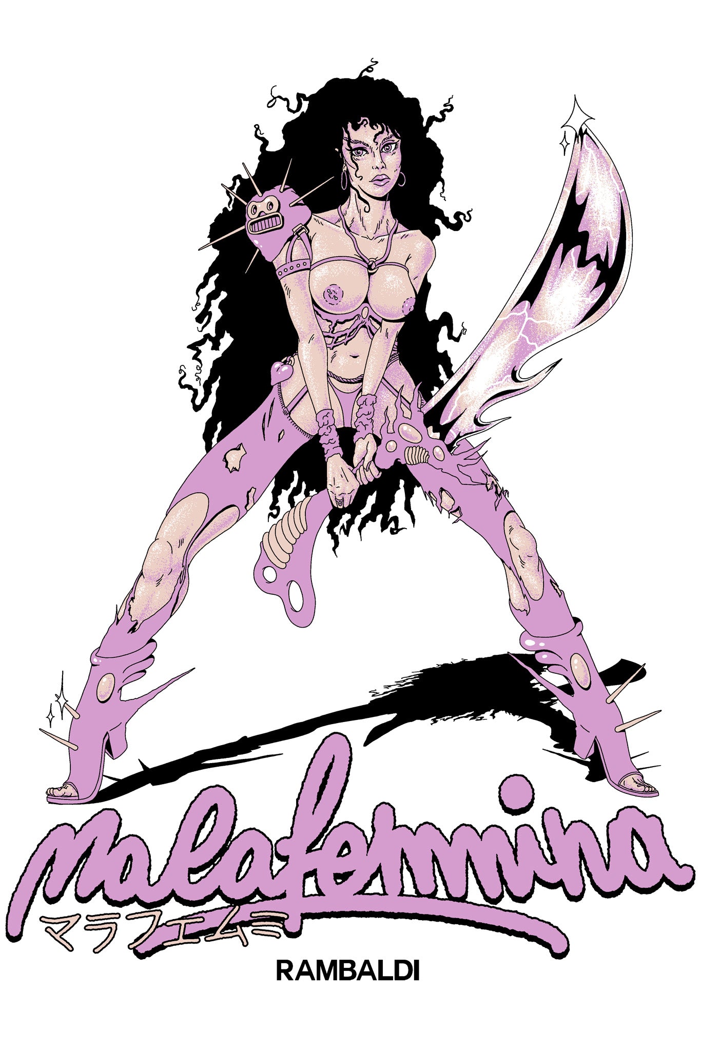 T-shirt Malafemmina Warrior