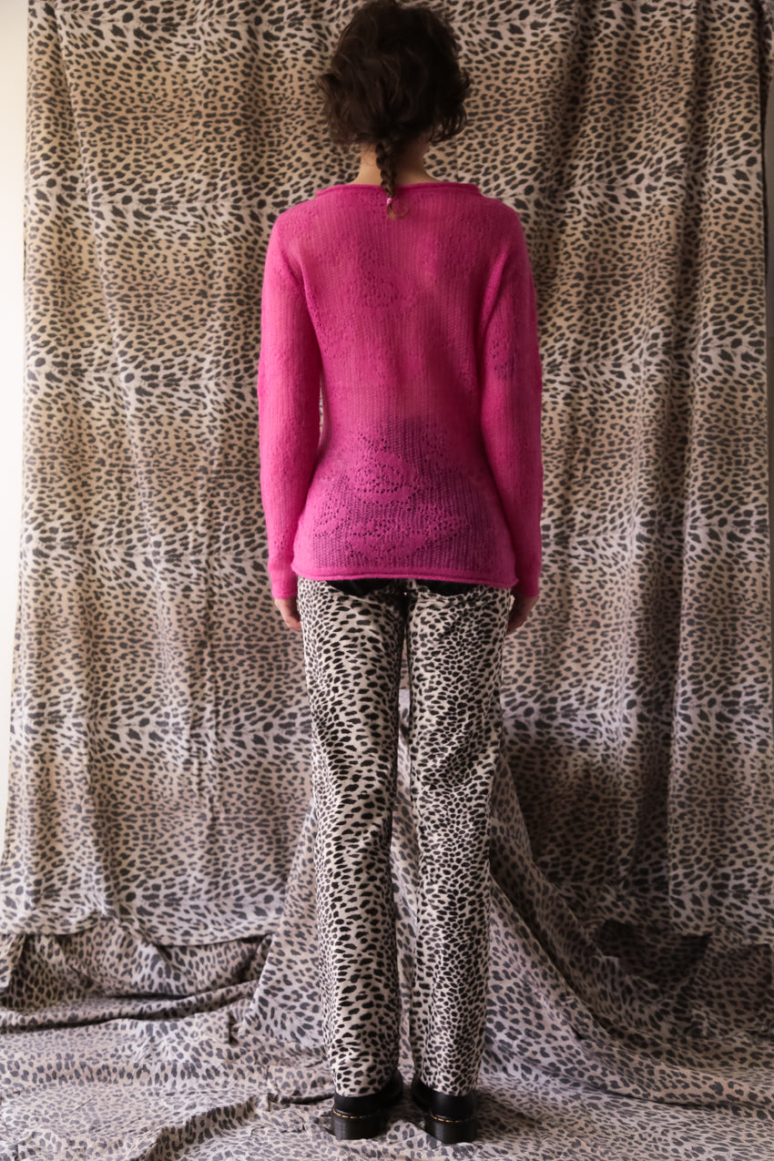 Cardigan Mohair Rose