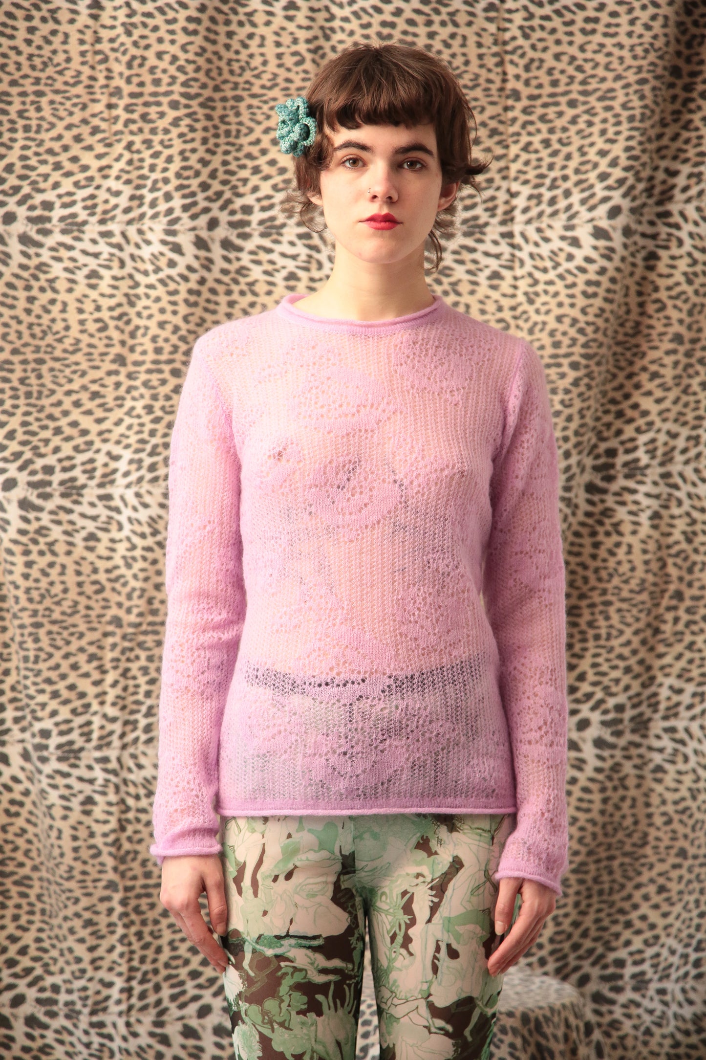 Maglia Mohair Rose